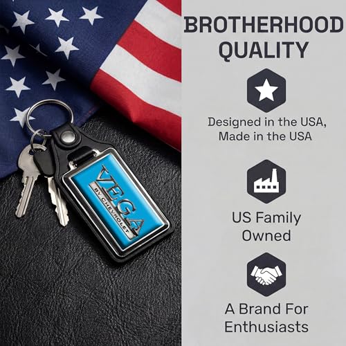 Image of Brotherhood Car Key Chain for Vega - Classic Models Keychain for Men and | Women Gift Key Ring