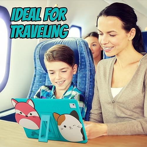 Komar Kids Squishmallow Custodia Per Tablet Per Bambini Per 9A, 8A E 7A Generazione Per Ipad, 2021/2020/2019, Custodia Con Supporto, Antiurto, Protezione In Silicone - 3