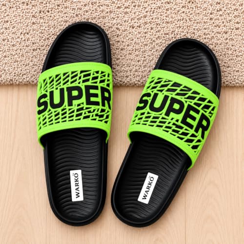 Image of WARKO Slippers For Men | Stylish Chappal For Boys | Soft Cushioned EVA Slides Slipper | Casual FlipFlop Daily Wear Footwear | Indoor Outdoor Use