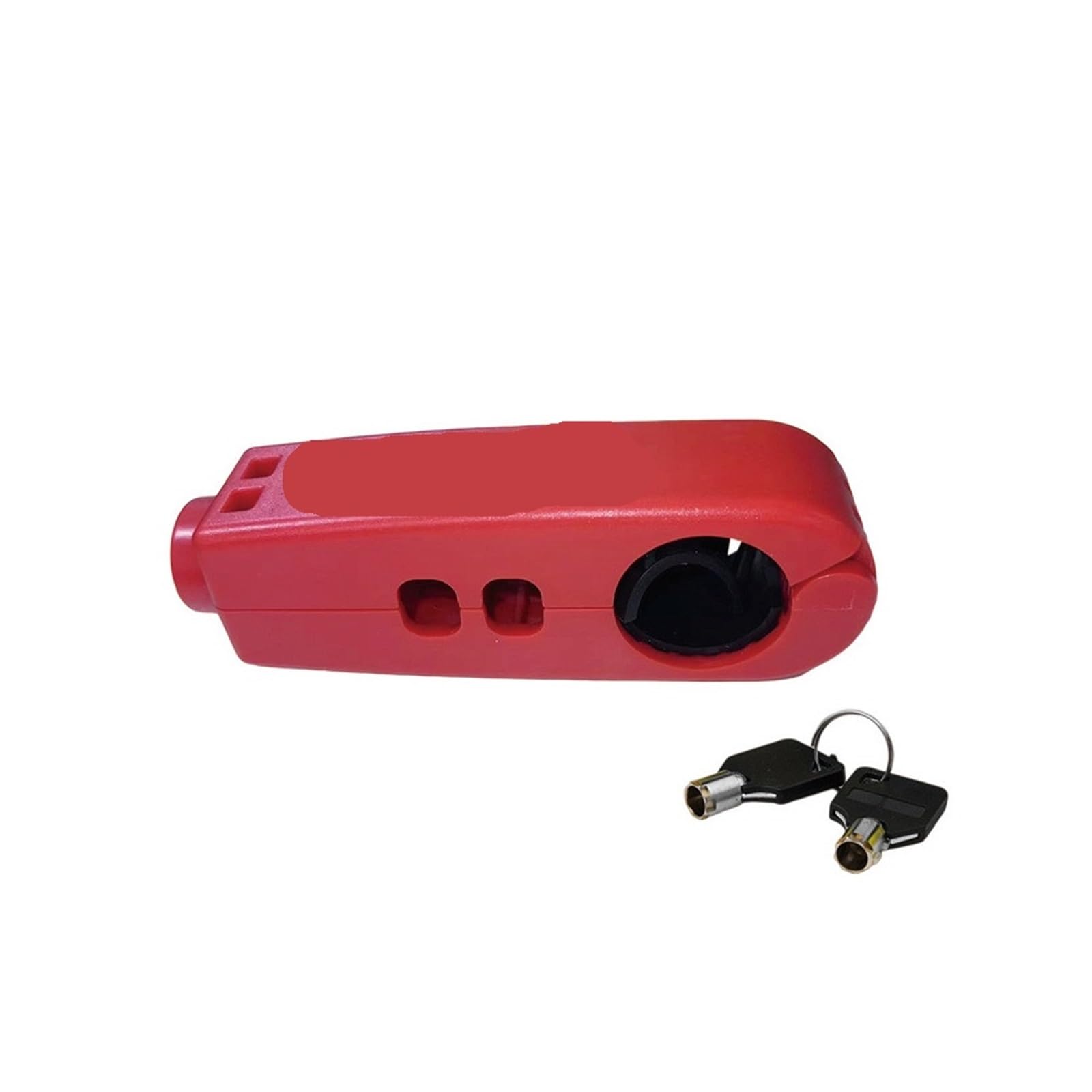 Motorcycle Handlebar Lock Handlebars Lock Brake Anti-Theft Grip Combo Security Equipment Adjustable Motorcycle Disc Lock(Red)