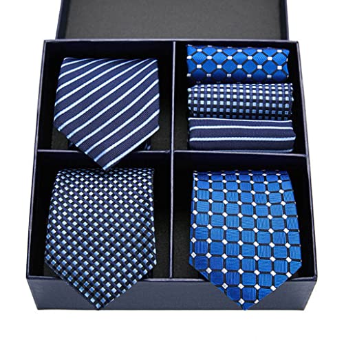 Set de corbatas y pañuelos de seda para hombre
