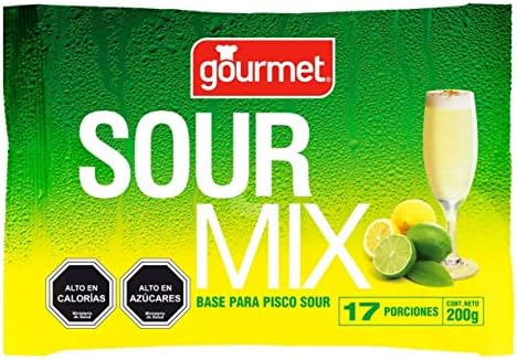 Pisco Sour Mix Recipe Base Powder From Chile Gourmet Classic Chilean Cocktail Aperitif x 2 Bags x 200 Grms (7 Oz) Each