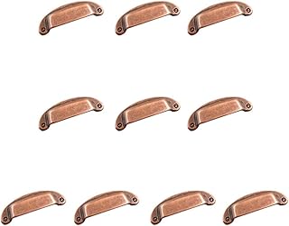 Maniglia per porta antica 10 Pezzi 98 * 33 Mm In Ottone In Lega Di Zinco In Metallo Tazza Di Ferro Tirare Stile Retrò Armadio TV Armadio Cassetto Cabina Maniglia Soppalco Adatto a cortili, ville, giar