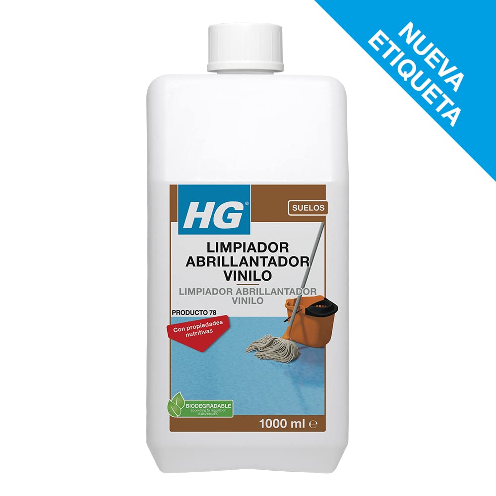 HG Limpiador Abrillantador Vinilo 1 L - Limpiador Suelos Linóleo