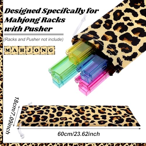 Gilprop 3 Pcs Leopard Print Empty Mahjong Bag Set miniatura 5