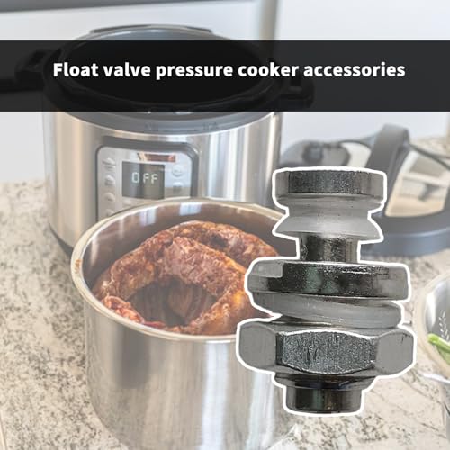 Repuesto 5 válvulas flotantes y anillos de sellado para olla a presión, textura metálica segura para cocina miniatura 4