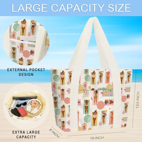 ENGVZ Beach Bag Wet Bag Waterproof Sandproof Women Beach Tote for Friends Travel Gifts Vacation Essential Friendship Gifts2