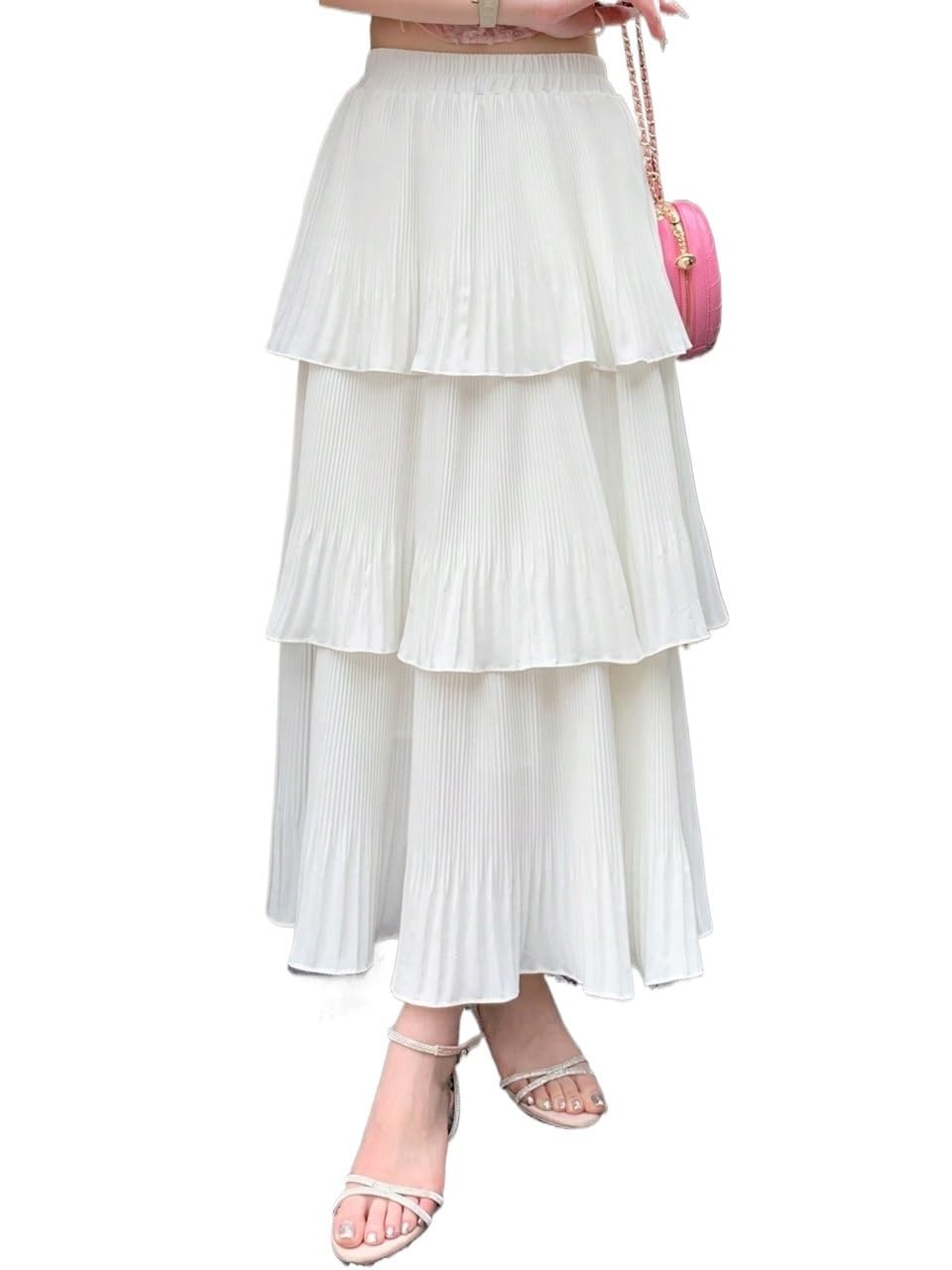 Casual Skirt For Women Women Solid Color Midi Skirt Trendy