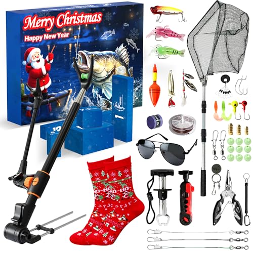 Cestluck Fishing Lure Advent Calendar, 24 Day Fishing Tackle Set