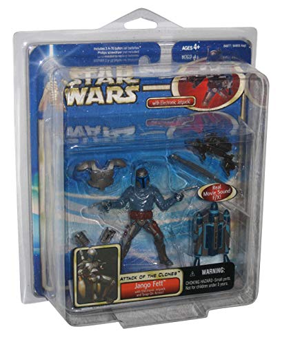 Coffret cadeau Star Wars Jango Fett Deluxe figurine Episode 2 avec jetpack sonore