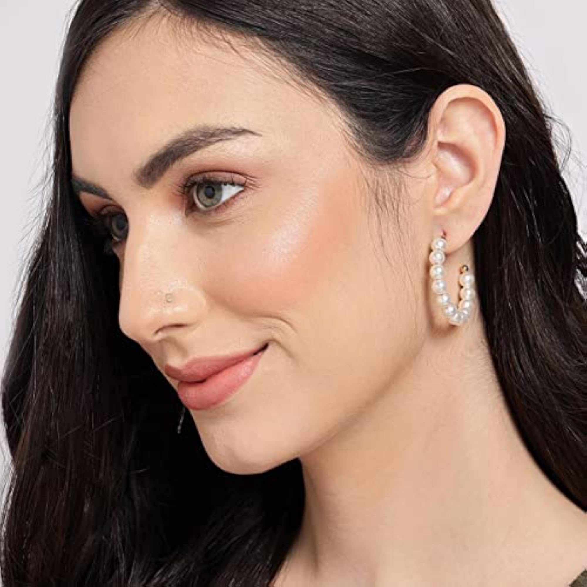Set of 12 Plated Studs & Hoop Earrings