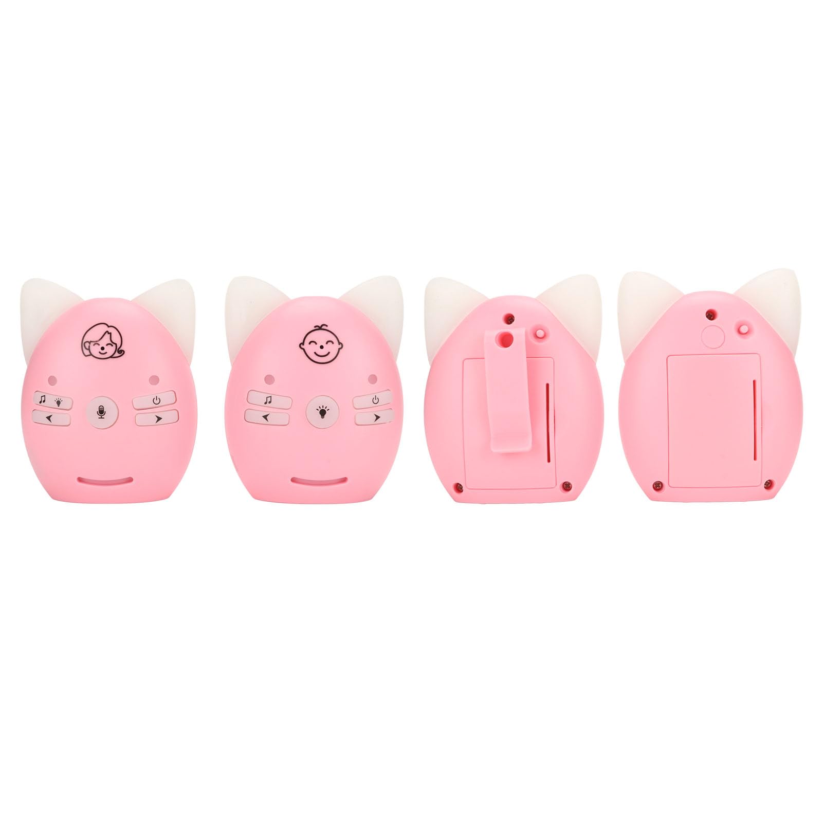 Baby Wireless Two Way Voice, Easy Carry 10dBm Audio Baby Monitor Suono Chiaro per la Casa (Rosa)