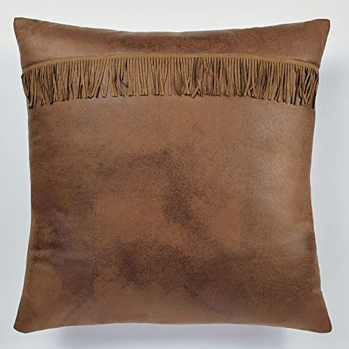 Touch of Class Serengeti Safari Dark Brown Faux Leather Tailored European Sham Only