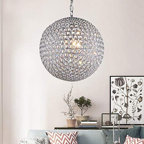 Chandelier en cristal et fer forgé GZ pour salon contemporain