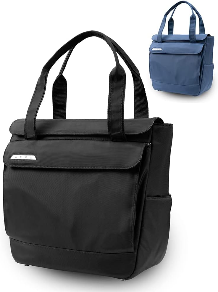 GEAU SPORT Stance Tennis Tote Bag for Women to Hold 2 Tennis Rackets, Pickleball Paddles, Balls, Laptop, and Other Accessories, Black