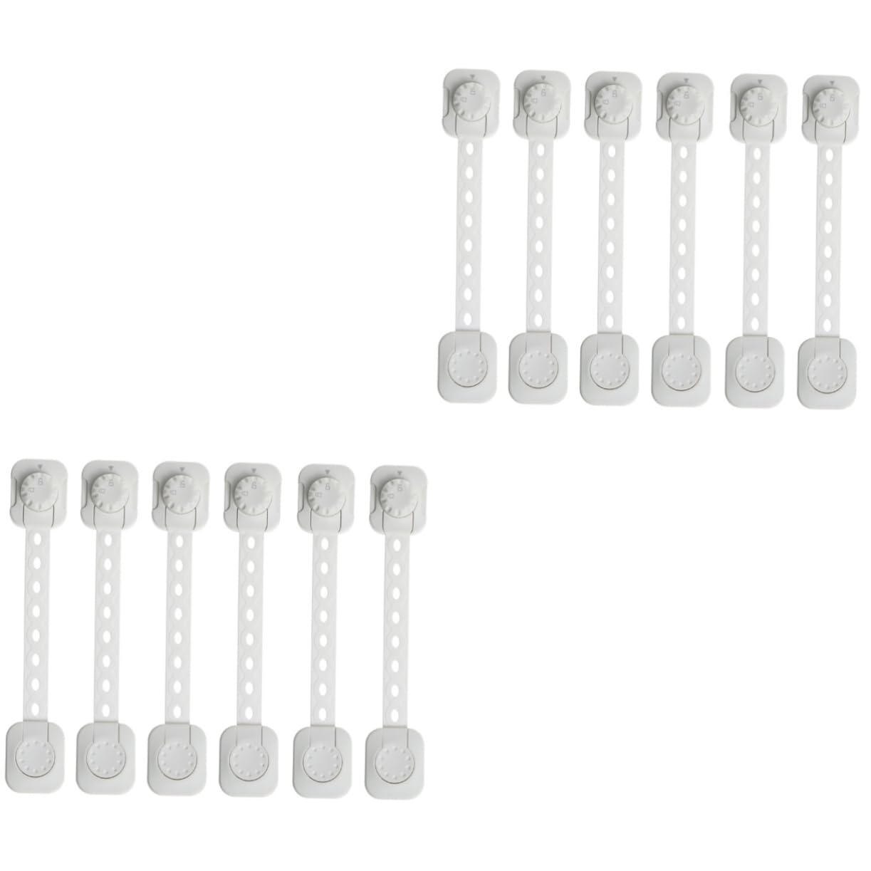 UPKOCH 12piezas Cerraduras De Seguridad Ajustables Para Cinta Multifuncional Para Armarios y Refrigeradores