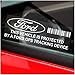 Produktbild 5 x Platinum Place ppfordgps GPS-Tracking-Sicherheits-Fenster-Aufkleber,87x30mm,für Fiesta,Mondeo,Escort,Focus,Mustang,Fusion,Ka,Auto,Van,Alarm-Hinweis
