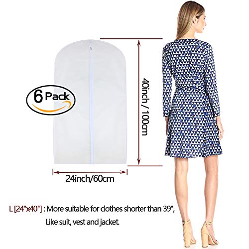 Garment-Bag-Clear-24-x-40-Suit-Bag-Moth-Proof-Garment-Bags-White-Breathable-Full-Zipper-Dust-Cover-for-Suit-Dance-Clothes-Closet-Pack-of-6