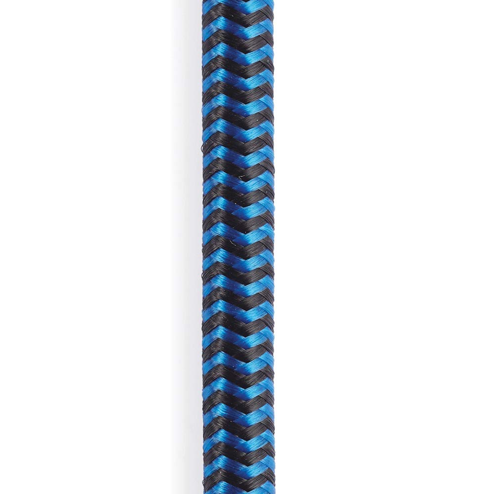 D'Addario Guitar Cable - Guitar Lead - Instrument Cable - Guitar Accessories - Braided Cable - 15 Feet/4.57 Meters - Blue - 1 Pack