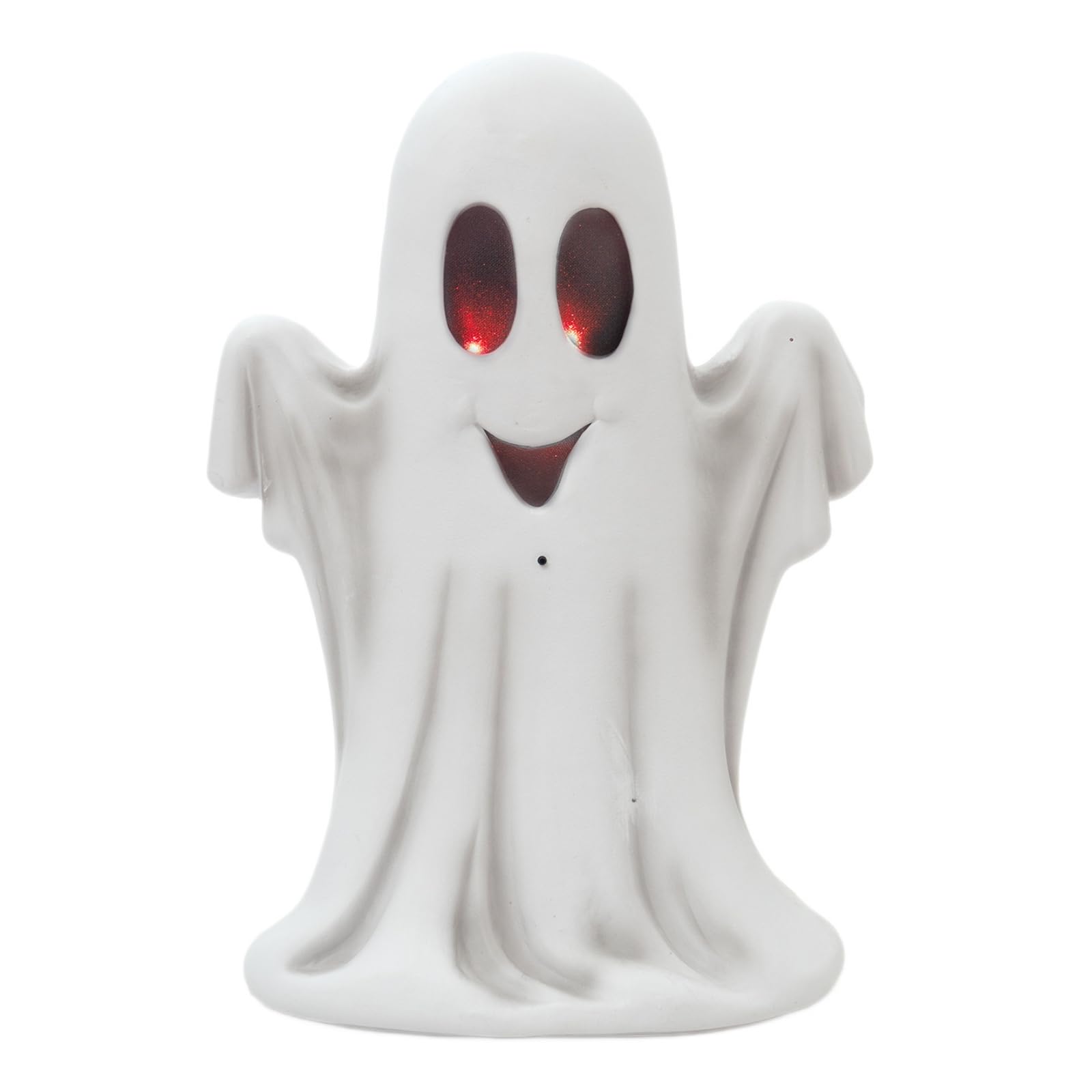 Amagogo Halloween Leuchtfigur Geist Deko Figur Lampe Fensterdeko mit Steuerpunkt Vorn Und Fach Hinten Rotes Schimmern für Eingang Wohnzimmer Terrasse Fest