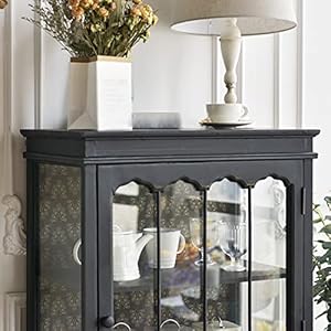 Storage Cabinet, Buffet Sideboard Server Country Style Black Wooden Glass Dining Room/Living Room Hallway Display Locker Sideboard Cabinet Accent Sideboard Storage Cabinet Buffet Sideboard Server Country Style Black Wooden Glass Dining RoomLiving Room Hallway Display Locker Sideboard Cabinet Accent Sideboard