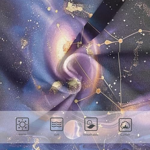 Toddler Girl Panties, Galaxy Planets Purple Girls' Cotton Brief Underwear, 2–8 Years3