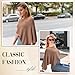 Chicingyou Women Fall Knitted Poncho Shrug Women Autumn Blouse Top Lightweight Sweater Poncho Bolero for Evening Dress Skirt(Khaki)