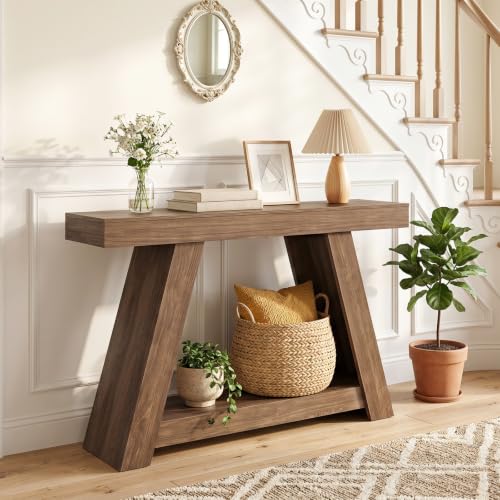 HOOBRO Entryway Table, Narrow Console Table with 2-Tier Storage - Image 4