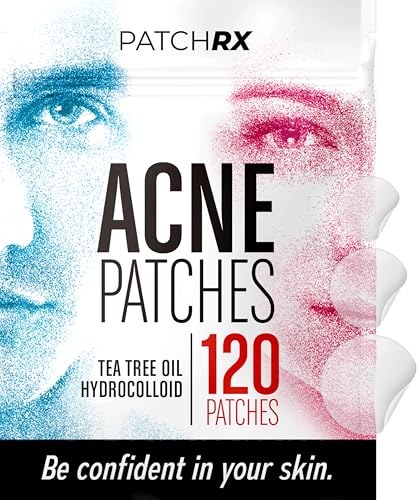 Pimple Patches for Face (120 Pack), Hydrocolloid Patch with Tea Tree Oil - Pimple Patch Zit Patch and Pimple Stickers - Hydrocolloid Acne Patches for Face - Zit Patches -Blemish Patches