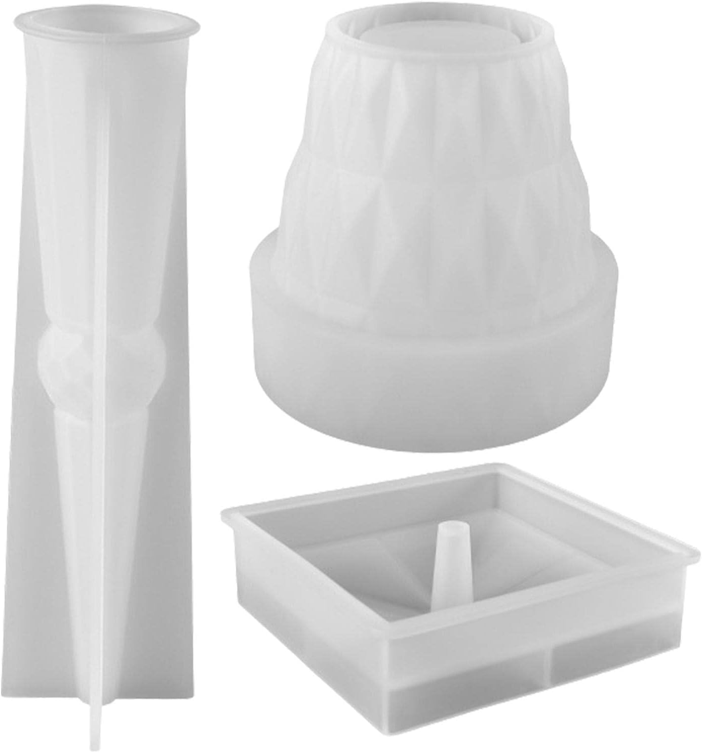 Light Resin Silicone Mold Set | Silicone Mold with Light Film for Lamp Storage Case Making,Resin Silicone Molds with Light Film for Art Craft, Table Ornaments, Home Decoration Wuwai