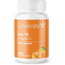 Celebrate Vitamins Bariatric Iron with Vitamin C, 18mg Iron, 30-Day Supply