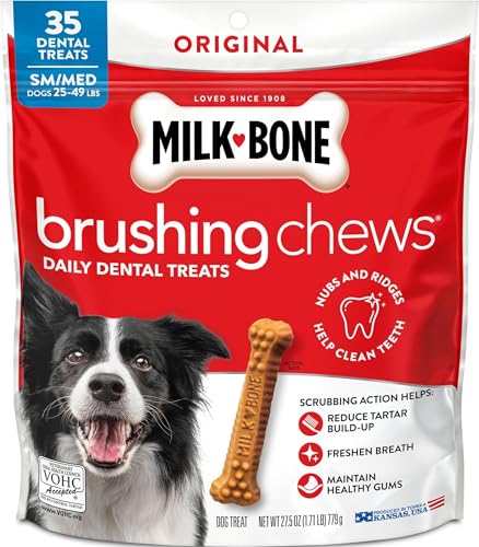 Image of Milk-Bone Brushing Chews, Small /Medium, Original Flavor, 35 Dental Treats