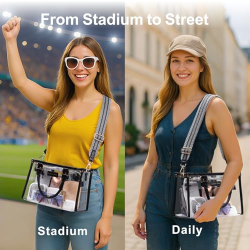 PACKISM pequeña bolsa tote transparente para mujer miniatura 5