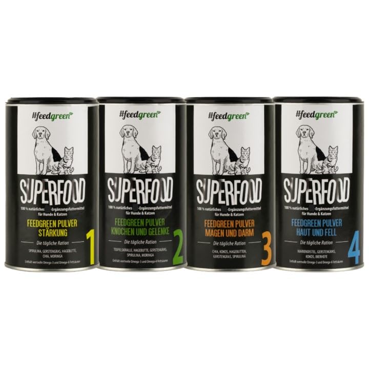 FeedGreen Pulver I Hundefutter I Katzenfutter I Stärkung I Natürlich I 200g