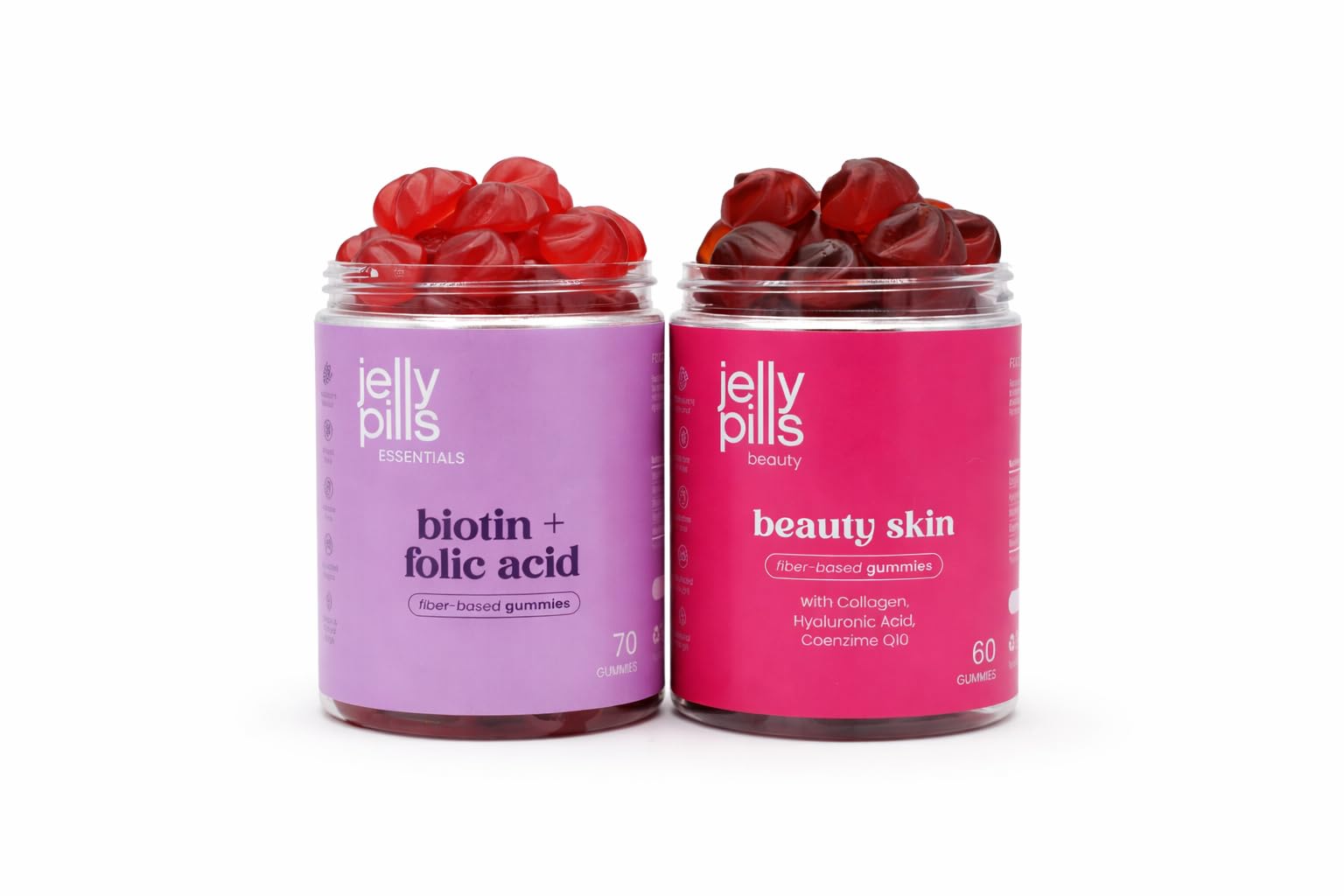 Gummies beauté avec collagène hydrolysé et acide hyaluronique