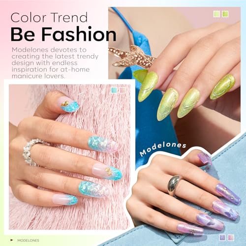 50% Off modelones 6-Color Spring Gel Nail Polish Set - Image 4
