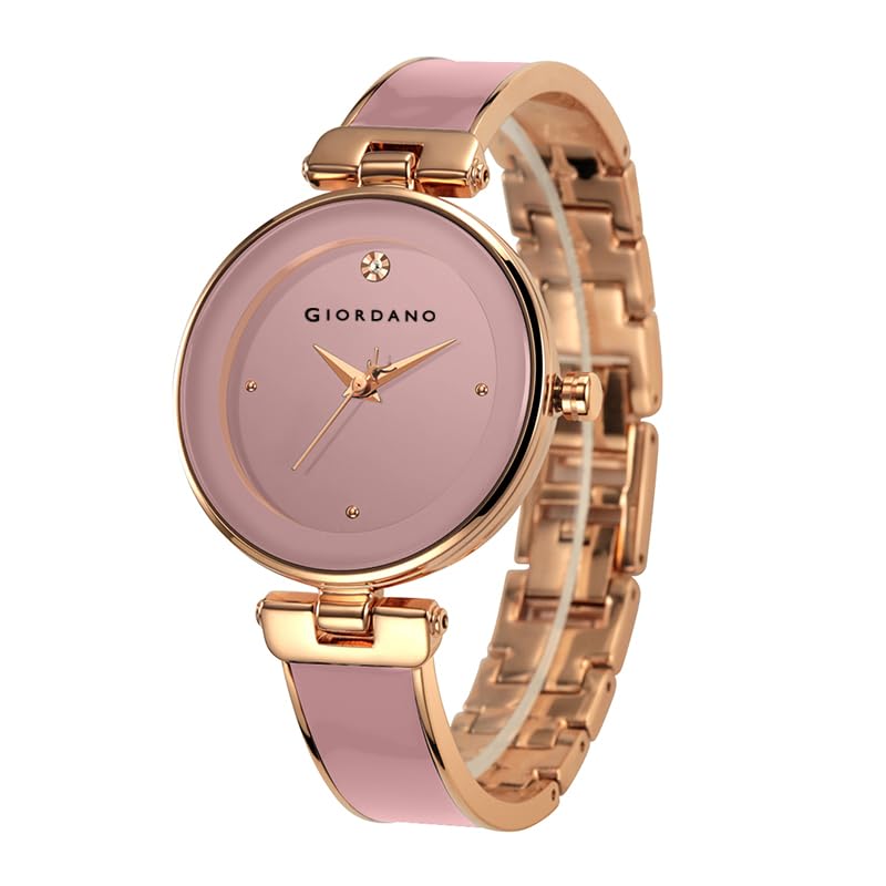 giordano Designer Analog Watch for Women – Glossy Round Dial & Bracelet Style Stainless Steel Strap-picture-26