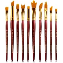 Falling in Art Artist Paint Brush Set, 10 Pcs Special Effect Paint Brushes, Multi-Liner Soft and Resilient Brushes for Watercolor, Acrylic, and Oil Painting