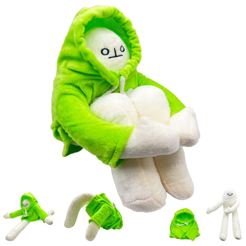 Jevrpley Banana Man Plush, Banana Man Toy Plush Stuffing, 14 Inch Funny Banana Man Plush Cartoon Stuffed Animal Plushies Toys, Changeable Pillow Soft and Cute Birthday Hugs Toys Gifts for Kids