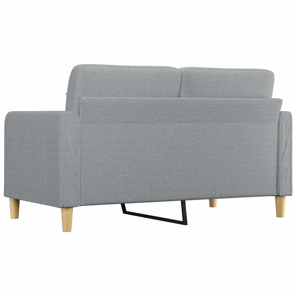 vidaXL Sofá de 2 plazas de Tela Gris Claro 140 cm, sofá, sofá tapizado, sofá de 2 Personas, sofás, sofá de salón, sofá de Dos Personas, sofá de Tela