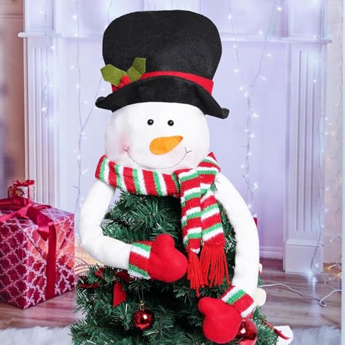 Weihnachtsbaum Topper Schneemann Dekoration Weihnachtsbaumspitze...