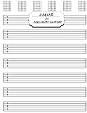  Cahier de Tablature Guitare: Cahier de musique pour guitar, 7 tablatures et 6 diagrammes d\'accords par page. Idéal pour les étudiants, amateurs et professionnels