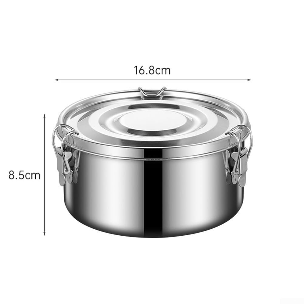 Edelstahl Schüssel 304 Luftdicht Verschluss(six-piece set) | für ideal zum Dampfgaren von Reis, hitzebeständig, spülmaschinenfest, robustes Design für den täglichen Gebrauch