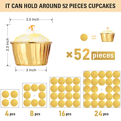 4 Tier Cupcake Stand with LED String Light, Acrylic Cupcake Display Stand by Suneerplay - Used condition - Image 4