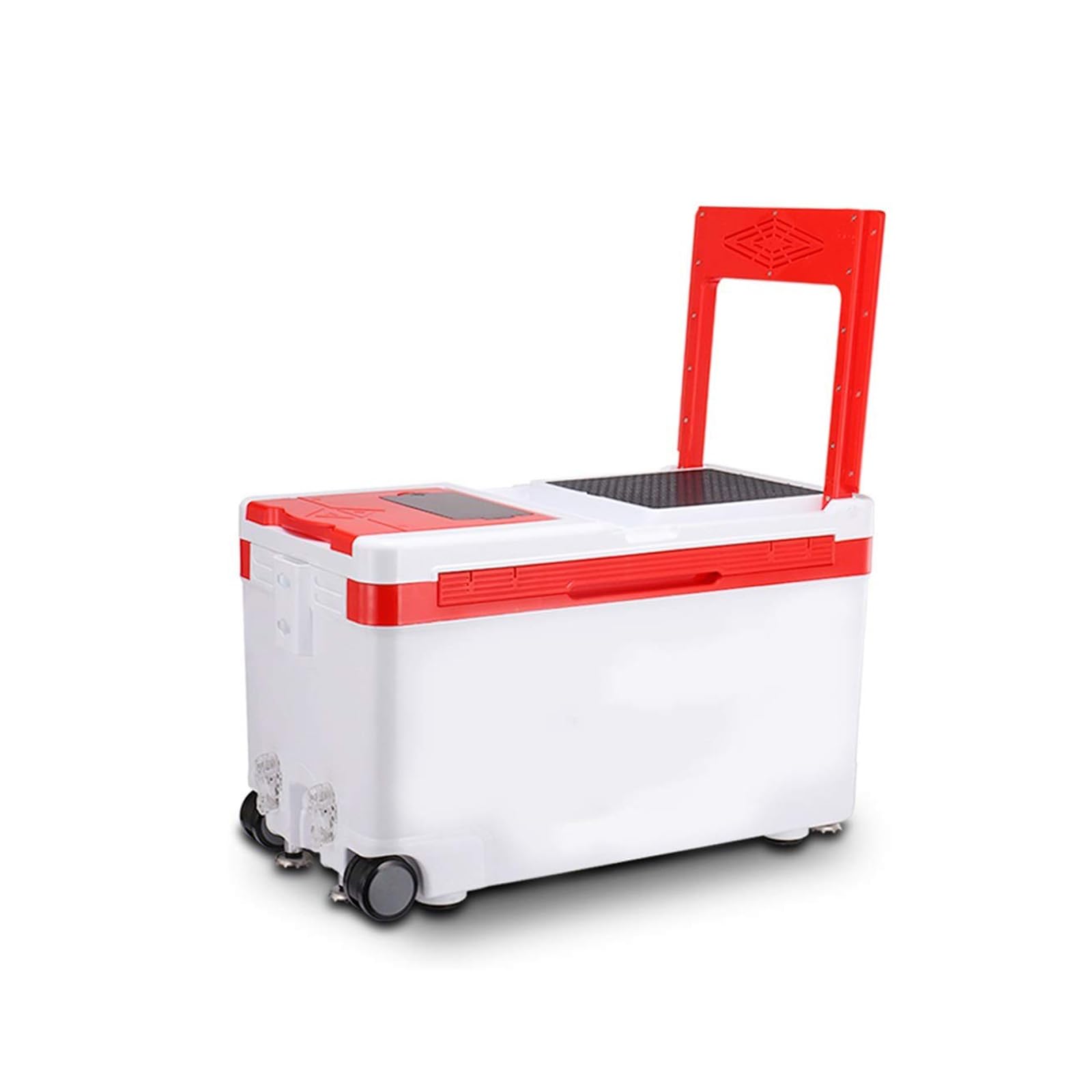 VducK Fishing Box, Multi-Purpose Fishing Gear Storage Box, Multifunctional Storage Keep Fresh Cooler Can Sit with Backrest
