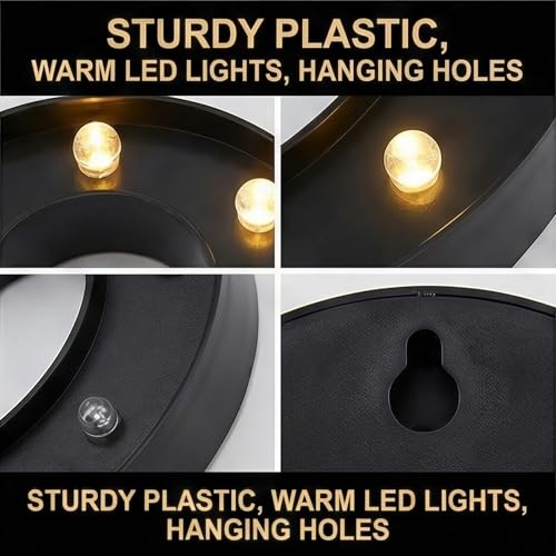 Image of 30th Birthday Decorations for Her Him, Black Light-Up Number 30 Sign, Battery-Operated Illuminated Party Table Decoration Backdrop Wall Decor, 30th Birthday Gifts for Women Men ZJDZTK