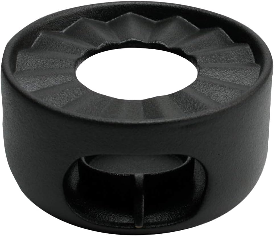 Hemoton Ceramic Teapot Warmer Stove with Candle Holder 4.72X4.72X2.67 Inch Tea Heater for Aromatic Tea Brewing and Home Gatherings