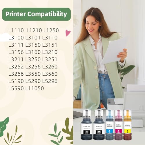 Tinta 103 compatible con EcoTank L3250 L3150 y más impresoras Epson 2