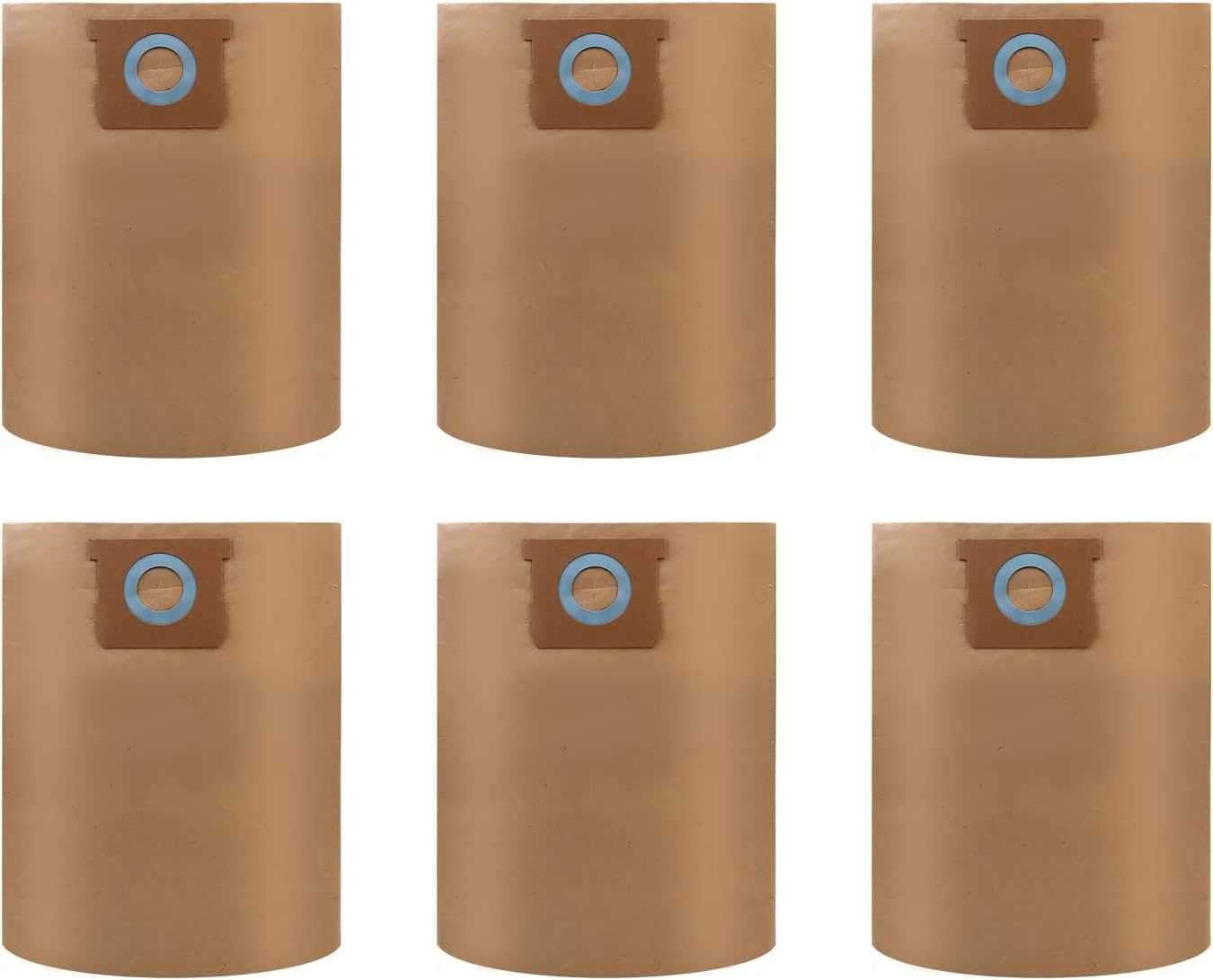 6 Pack DXVA194101 Disposable Filter Bags Replacement for DeWalt 610