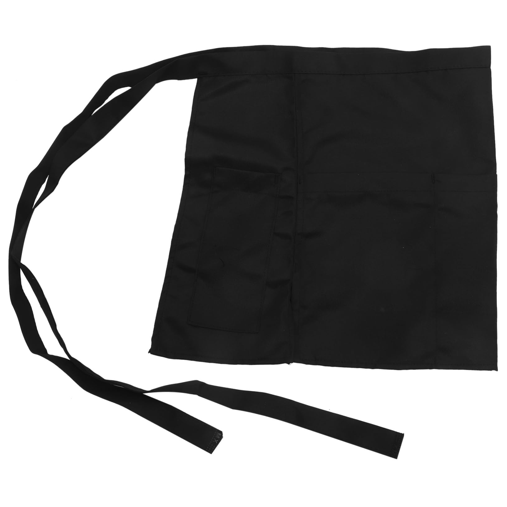 HOLIDYOYO Women Apron Bistro Apron Half Apron with Pockets Aprons for Women Waist Apron with Pockets Half Kitchen Apron Bistro Cafe Apron Vintage Apron Waitress Apron Short Apron Black